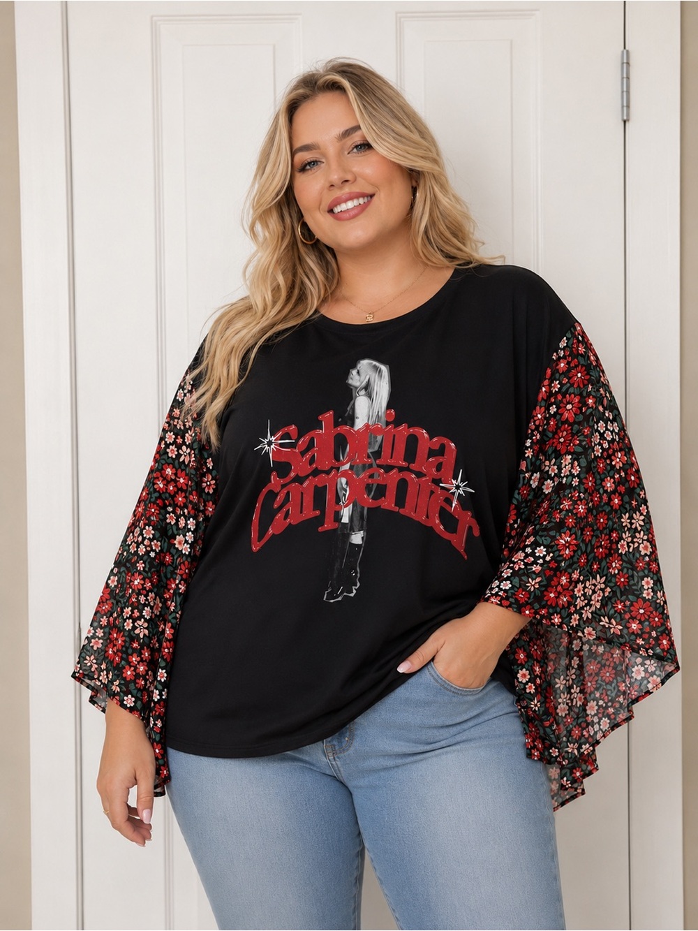 Sabrina Carpenter upcycled tee